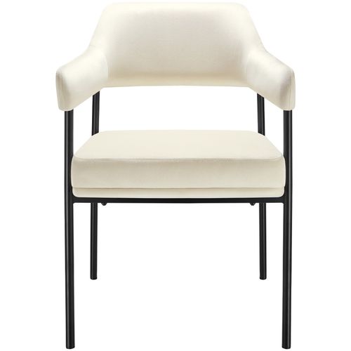 Lot 6 Fauteuils Rembourrés Pieds En Acier Dossier Continu Noir/blanc