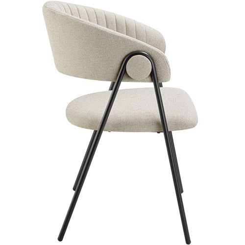 Lot 6 Fauteuils Rembourré Ergonomique En Tissu 150kg Max Grège