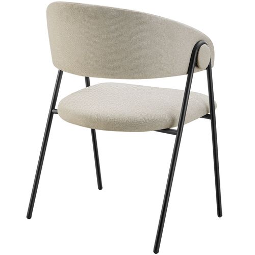 Lot 6 Fauteuils Rembourré Ergonomique En Tissu 150kg Max Grège