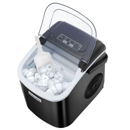 Machine à Glaçons Réservoir D'eau De 1,2 L Avec 2 Tailles De Glaçons Noir