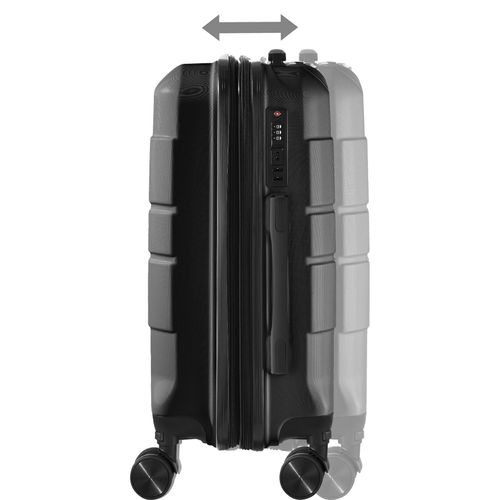 Set De Valises Rigides 3 Pièces Avec Serrure à Code Et Poignée Télescopique