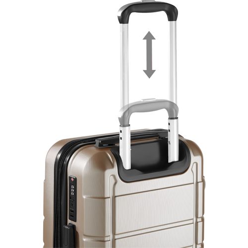 Set De Valises Rigides 3 Pièces Avec Serrure à Code Et Poignée Télescopique