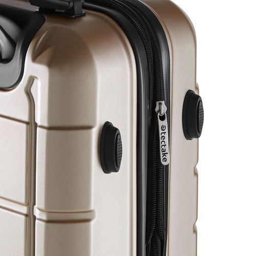 Set De Valises Rigides 3 Pièces Avec Serrure à Code Et Poignée Télescopique