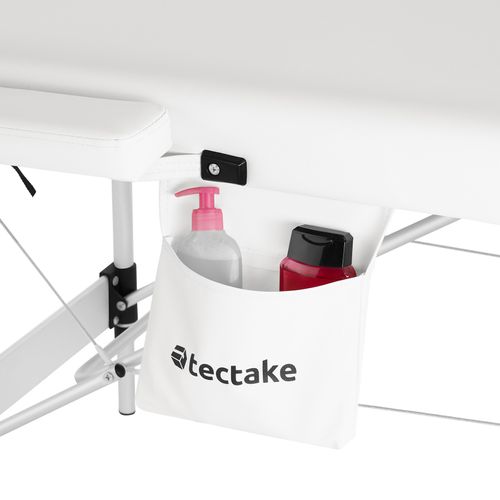 Table De Massage Pliante Largeur 70cm Réglable En Hauteur Blanc