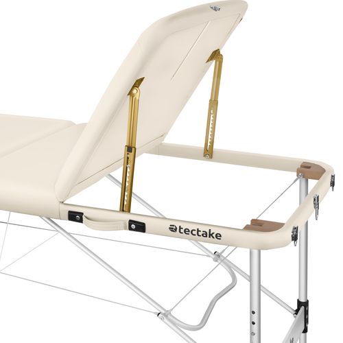 Table De Massage Pliante Largeur 70cm Réglable En Hauteur Beige