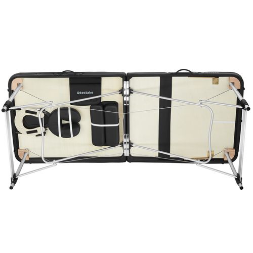 Table De Massage Pliante Largeur 78cm Réglable En Hauteur Noir