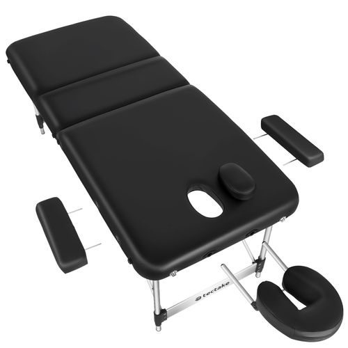 Table De Massage Pliante Largeur 78cm Réglable En Hauteur Noir