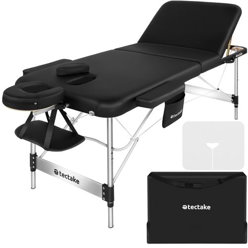 Table De Massage Pliante Largeur 78cm Réglable En Hauteur Noir