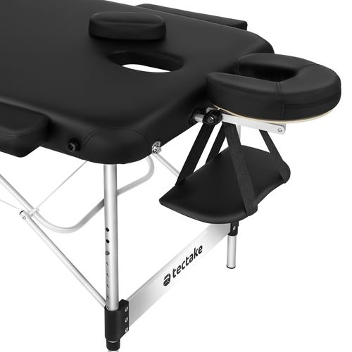 Table De Massage Pliante Largeur 78cm Réglable En Hauteur Noir