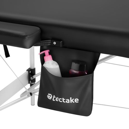 Table De Massage Pliante Largeur 78cm Réglable En Hauteur Noir