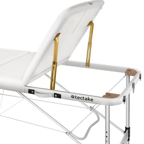 Table De Massage Pliante Largeur 78cm Réglable En Hauteur Blanc