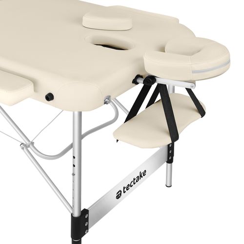 Table De Massage Pliante Largeur 78cm Réglable En Hauteur Beige