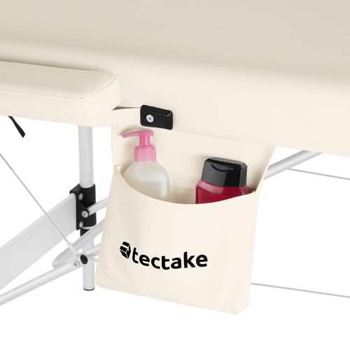 Table De Massage Pliante Largeur 78cm Réglable En Hauteur Beige