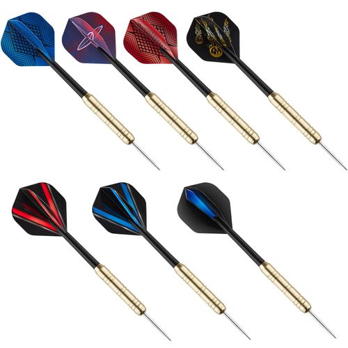 Cible De Fléchettes En Sisal Avec 9 Fléchettes Et 21 Ailettes 45x4,5cm