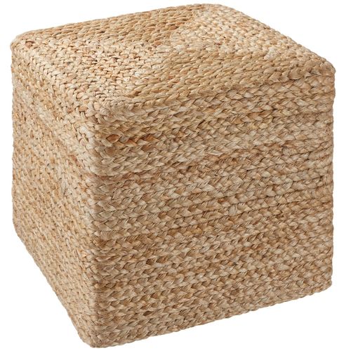 Pouf Fait Main Style Bohème Beige