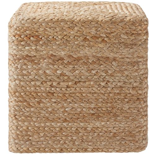 Pouf Fait Main Style Bohème Beige