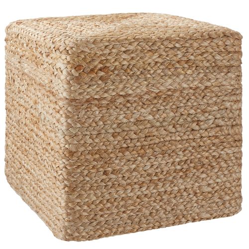 Pouf Fait Main Style Bohème Beige