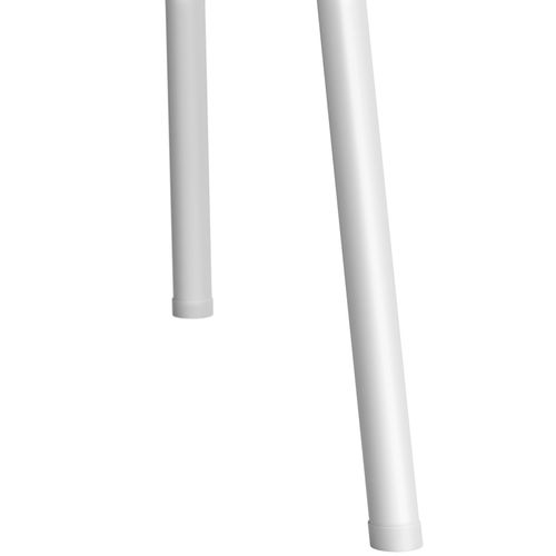 Lot De 6 Chaises Rembourrées Revêtement Tissu Bouclette Crème