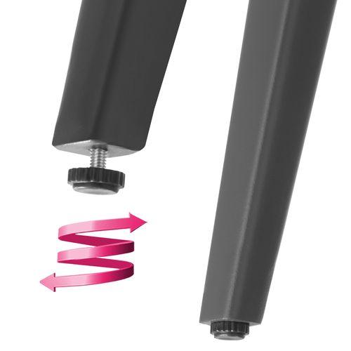 Lot De 2 Chaises Au Design Façon Cordage Gris Anthracite