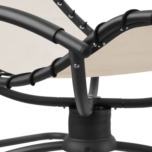 Chaise Longue Ergonomique Avec Mouvement De Balancement Beige