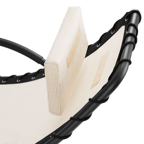 Chaise Longue Ergonomique Avec Mouvement De Balancement Beige