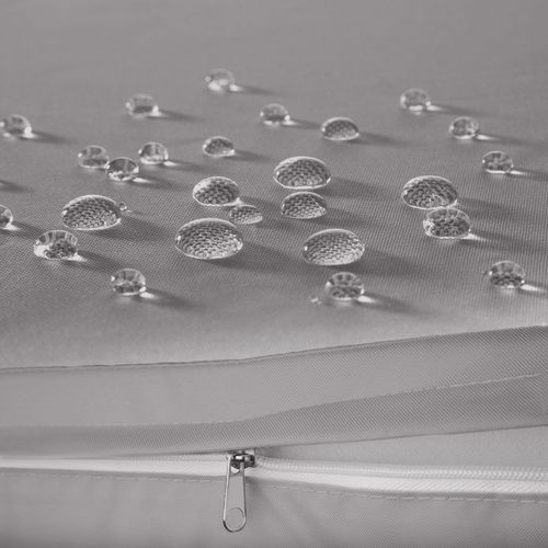 Canapé Lounge En Rotin Gris Clair/noir 61 X 157 X 89 Cm