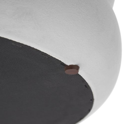 Banc Rembourré 2 Grands Compartiments De Rangement Aspect Velours Gris