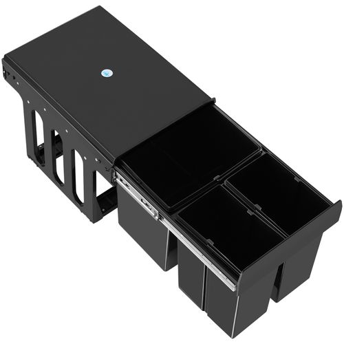 Collecteur De Déchets 31 L Et 3 Compartiments 35 X 48 X 35 Cm