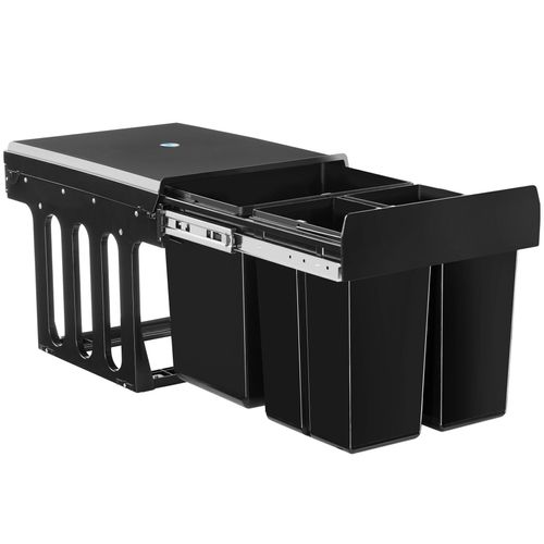 Collecteur De Déchets 31 L Et 3 Compartiments 35 X 48 X 35 Cm