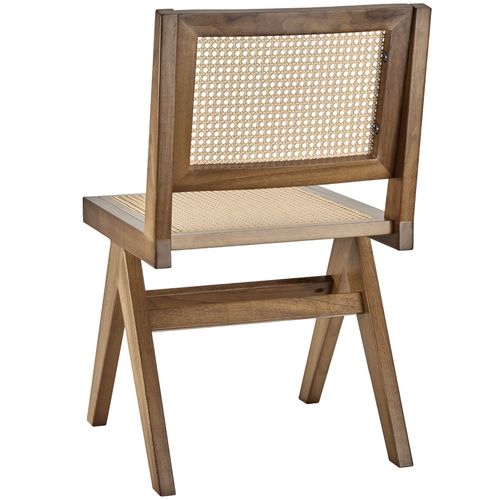 Chaise En Bois Avec Cannage Viennois Design Boho Chêne Clair