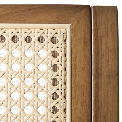 Chaise En Bois Avec Cannage Viennois Design Boho Chêne Clair