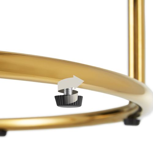 Lot 2 Tables D'appoint Plateau En Marbre Et Structure En Acier Dorées