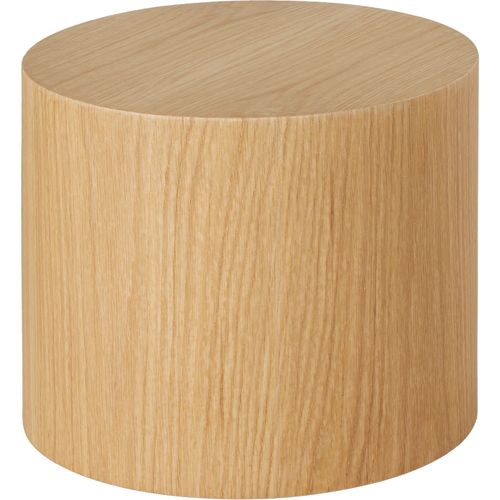 Ensemble De 2 Tables Basses Rondes Aspect Bois De Chêne