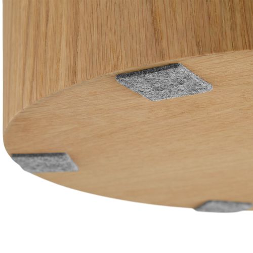 Ensemble De 2 Tables Basses Rondes Aspect Bois De Chêne