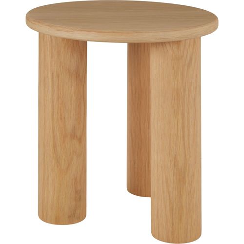 Table D'appoint Ronde Avec Pieds En Bois Massif 40 X 40 X 45,5 Cm