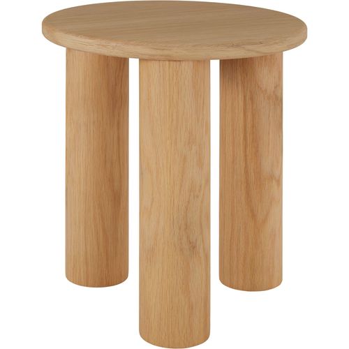 Table D'appoint Ronde Avec Pieds En Bois Massif 40 X 40 X 45,5 Cm