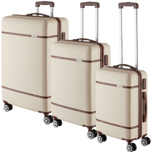 Ensemble De Valises 13 Pièces Coques Rigides En Abs Robuste Avec Serrure Tsa