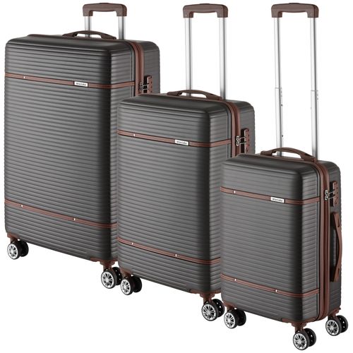 Ensemble De Valises 13 Pièces Coques Rigides En Abs Robuste Avec Serrure Tsa