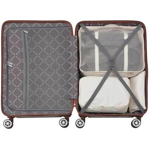 Ensemble De Valises 13 Pièces Coques Rigides En Abs Robuste Avec Serrure Tsa