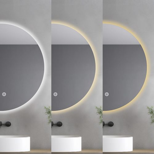 Miroir De Salle De Bain LED Réglable Avec 3 Couleurs De Lumière 60cm