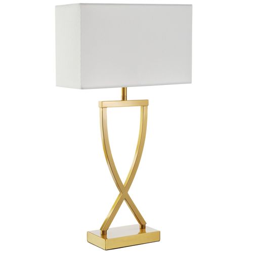 Lampe De Table 60w Design Moderne Et Lumière Non Éblouissante Laiton