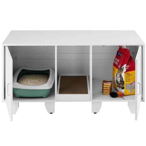 Maison De Toilettage Pour Chat Avec Tapis à Gratter Inclus