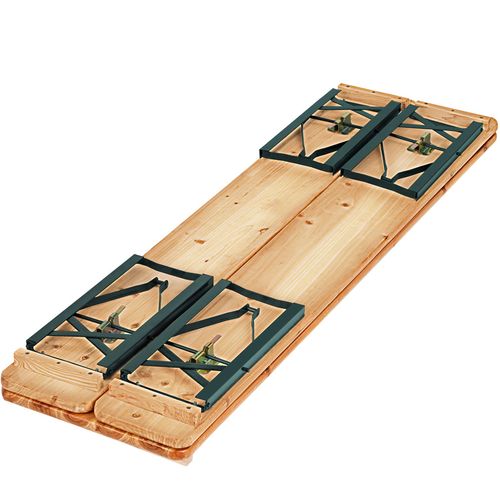 Ensemble De Table Et Bancs 3 Pièces Pliables Pour 8 Personnes