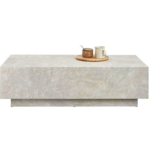 Table Basse En Bois Mdf Sans Montage 120 X 60 X 35 Cm Aspect Travertin