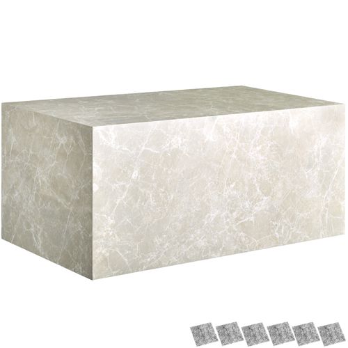 Table Basse En Bois Mdf Sans Montage 90 X 50 X 40 Cm Aspect Travertin