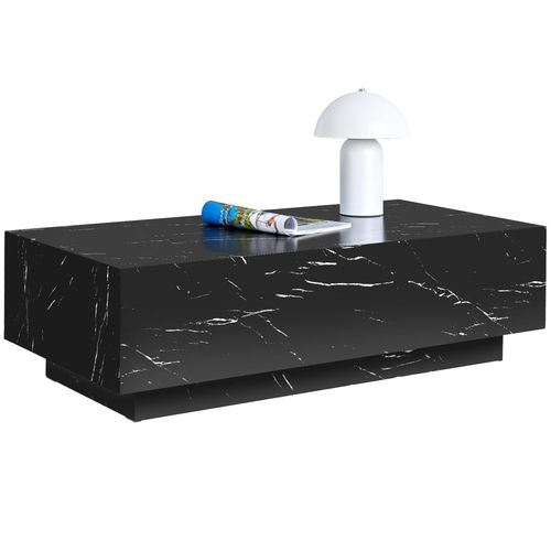 Table Basse En Bois Mdf Sans Montage 120 X 60 X 35 Cm Aspect Marbre