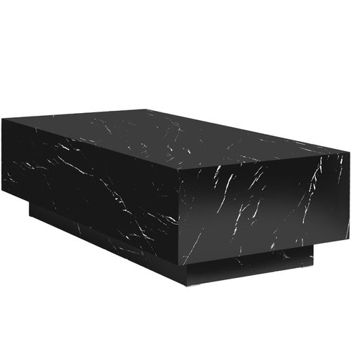 Table Basse En Bois Mdf Sans Montage 120 X 60 X 35 Cm Aspect Marbre