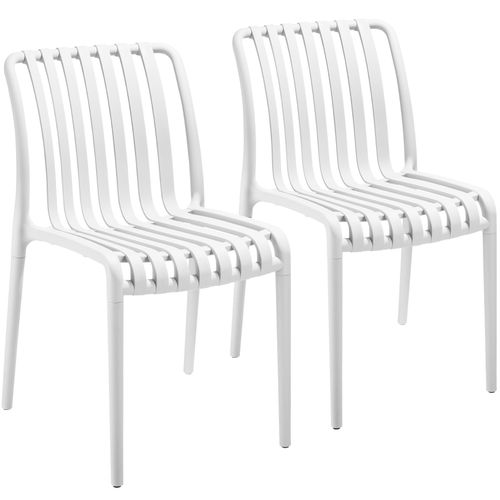 Chaises De Jardin Résistant Aux Intempéries Et Aux Uv Crème Ensemble De 2 Pièces
