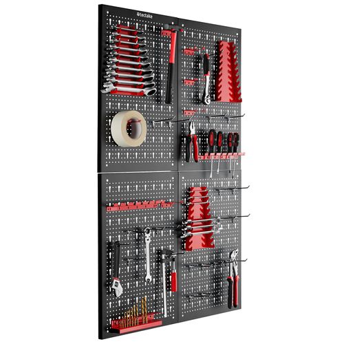 Panneaux Perforés Pour Rangement D'outils 4 Pièces En Acier