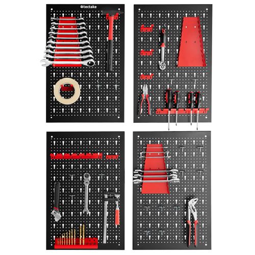 Panneaux Perforés Pour Rangement D'outils 4 Pièces En Acier